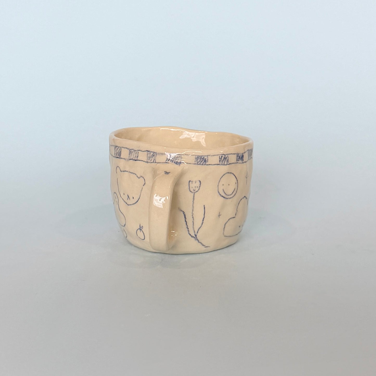 Checkerboard Scribble Mug