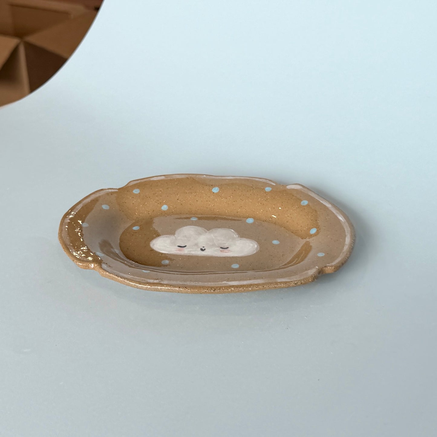 Speckle Brown Cloud Mini Platter