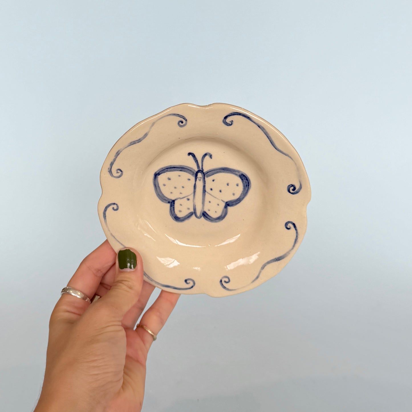 Whimsical Butterfly Saucer