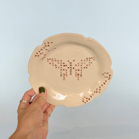 Butterfly Cross-stitch Plate