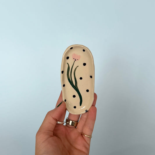 Spotty Tulip Trinket Tray