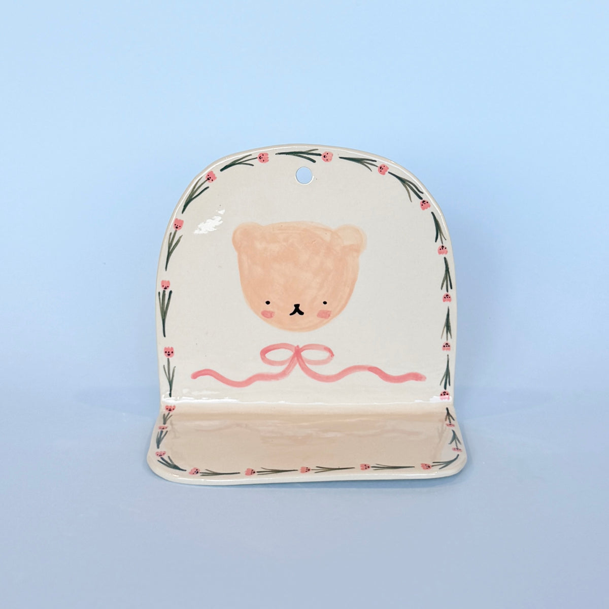 Bear and Tulip Wall Shelf