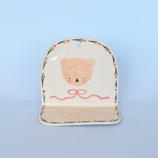Bear and Tulip Wall Shelf