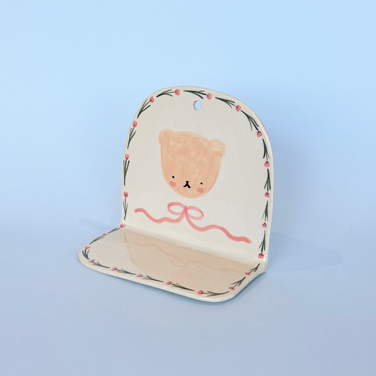 Bear and Tulip Wall Shelf