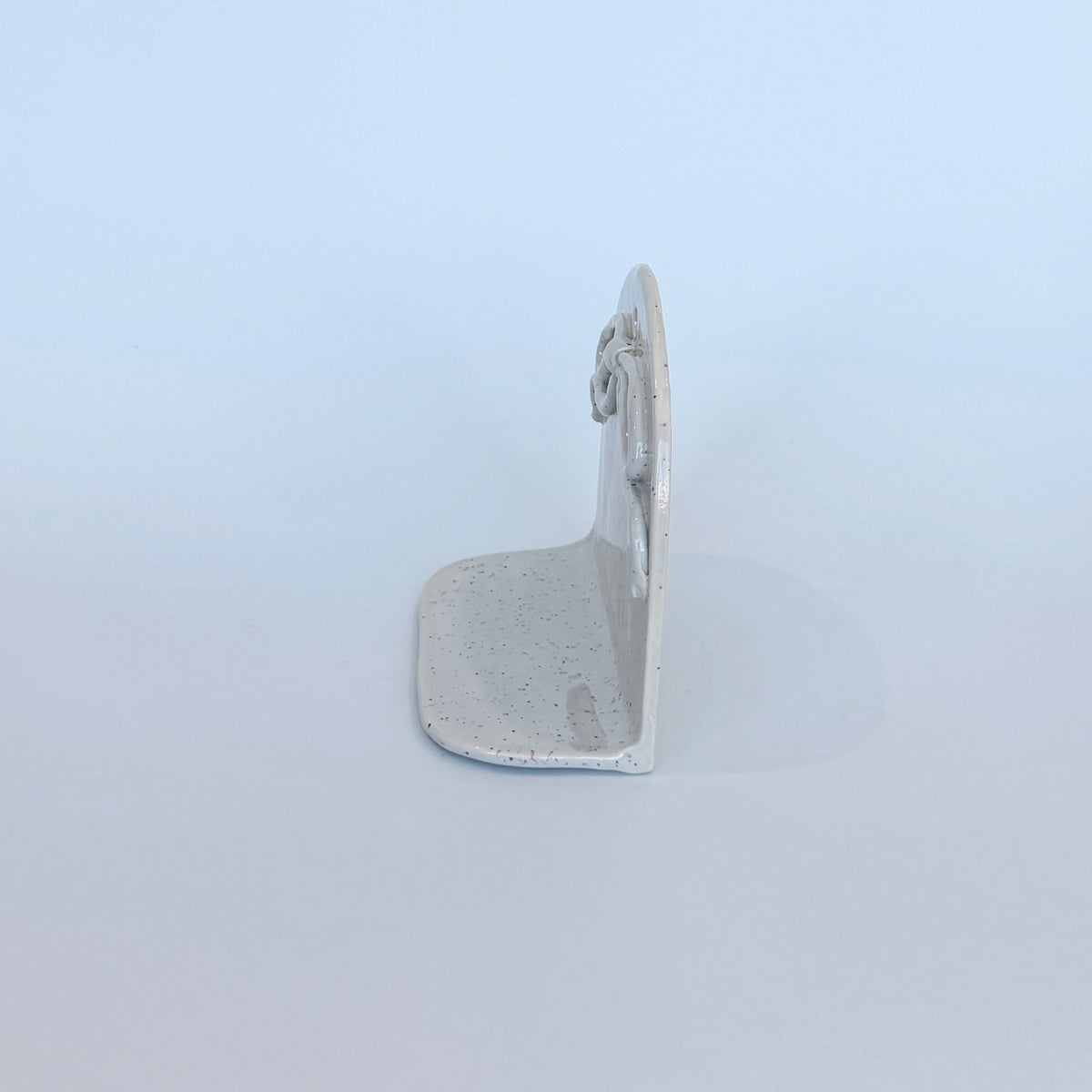 Blue Speckled Bow Wall Shelf