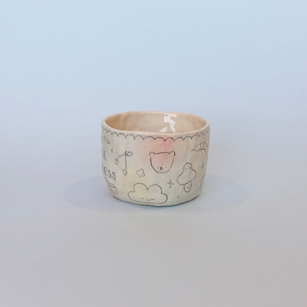 "I'm Full of Softness" Bubblegum Scribble Mug (SECONDS)