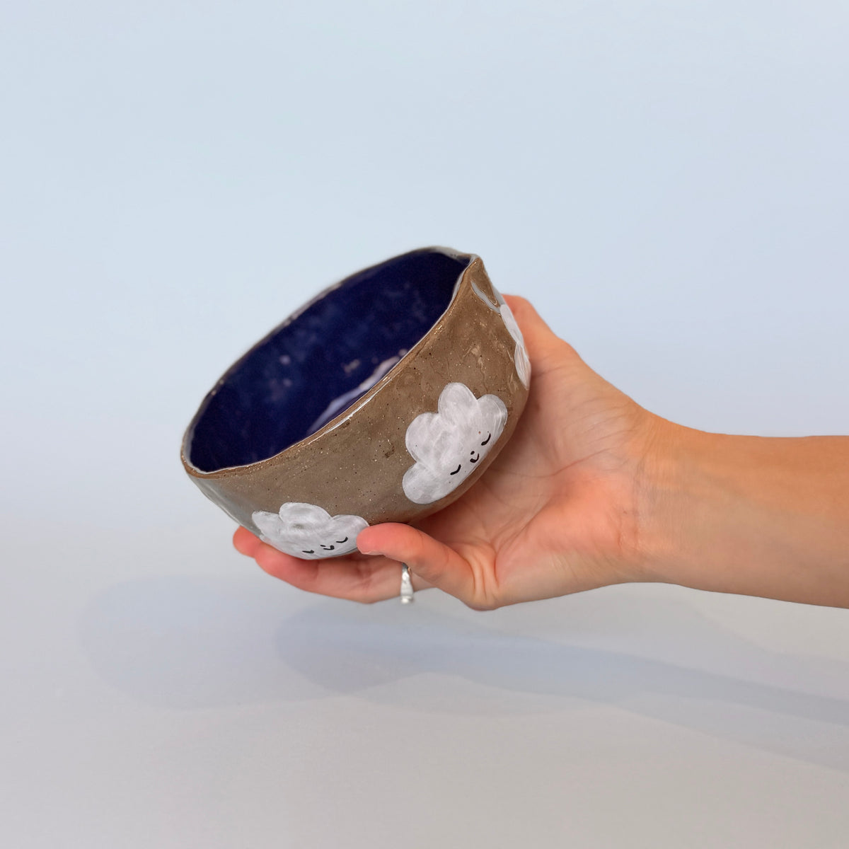 Speckle Cloud Large Matcha Bowl