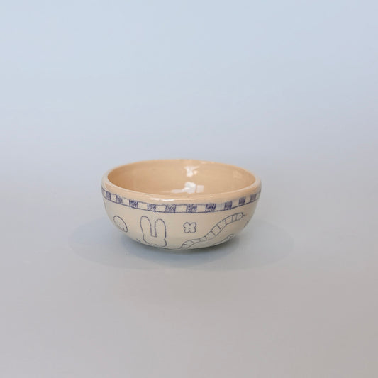 Checkerboard Scribble Matcha Bowl