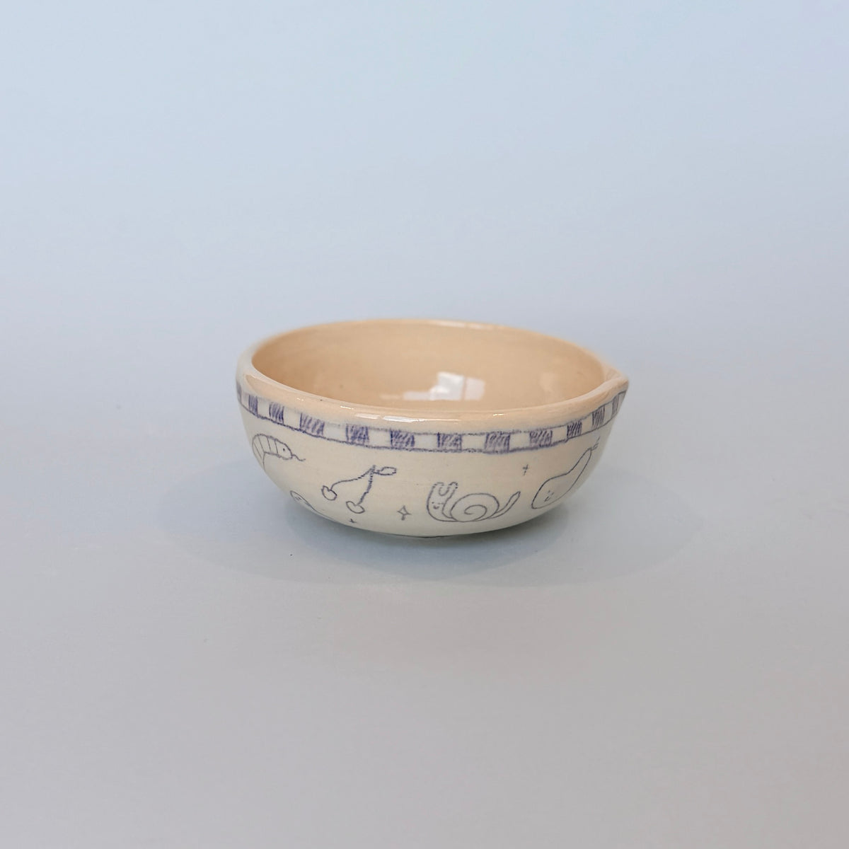 Checkerboard Scribble Matcha Bowl