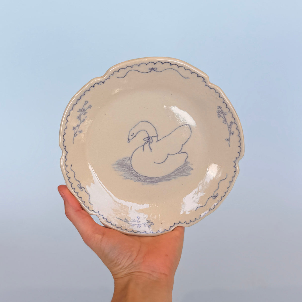 Romantic Swan Plate
