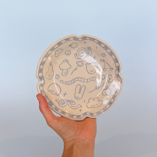 Checkerboard Scribble Plate