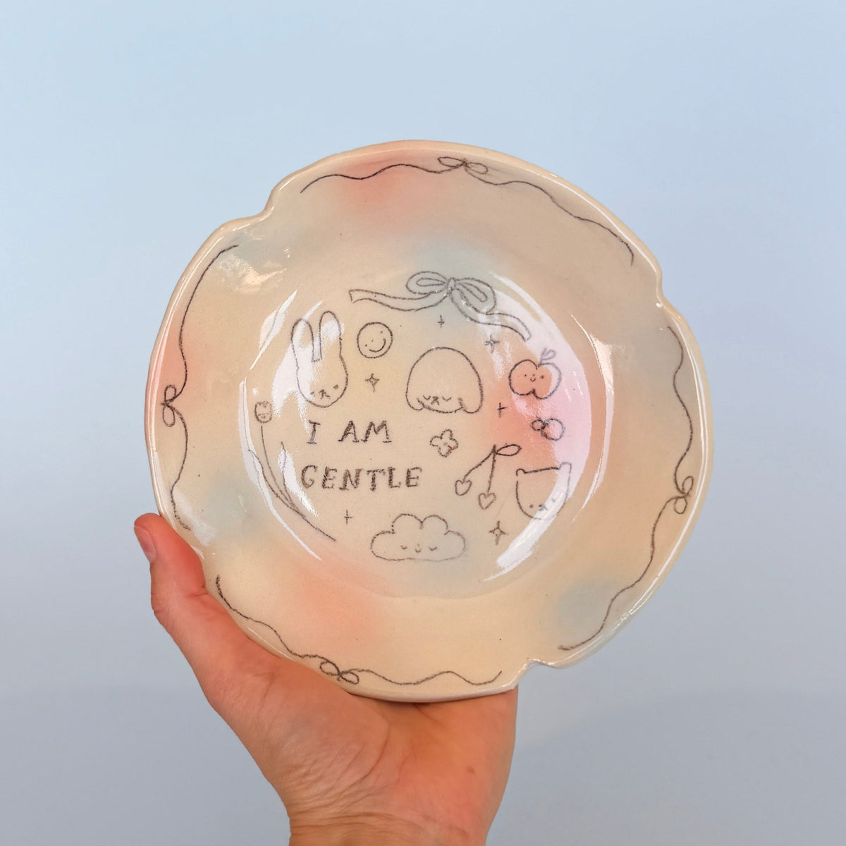 "I am Gentle" Bubblegum Plate
