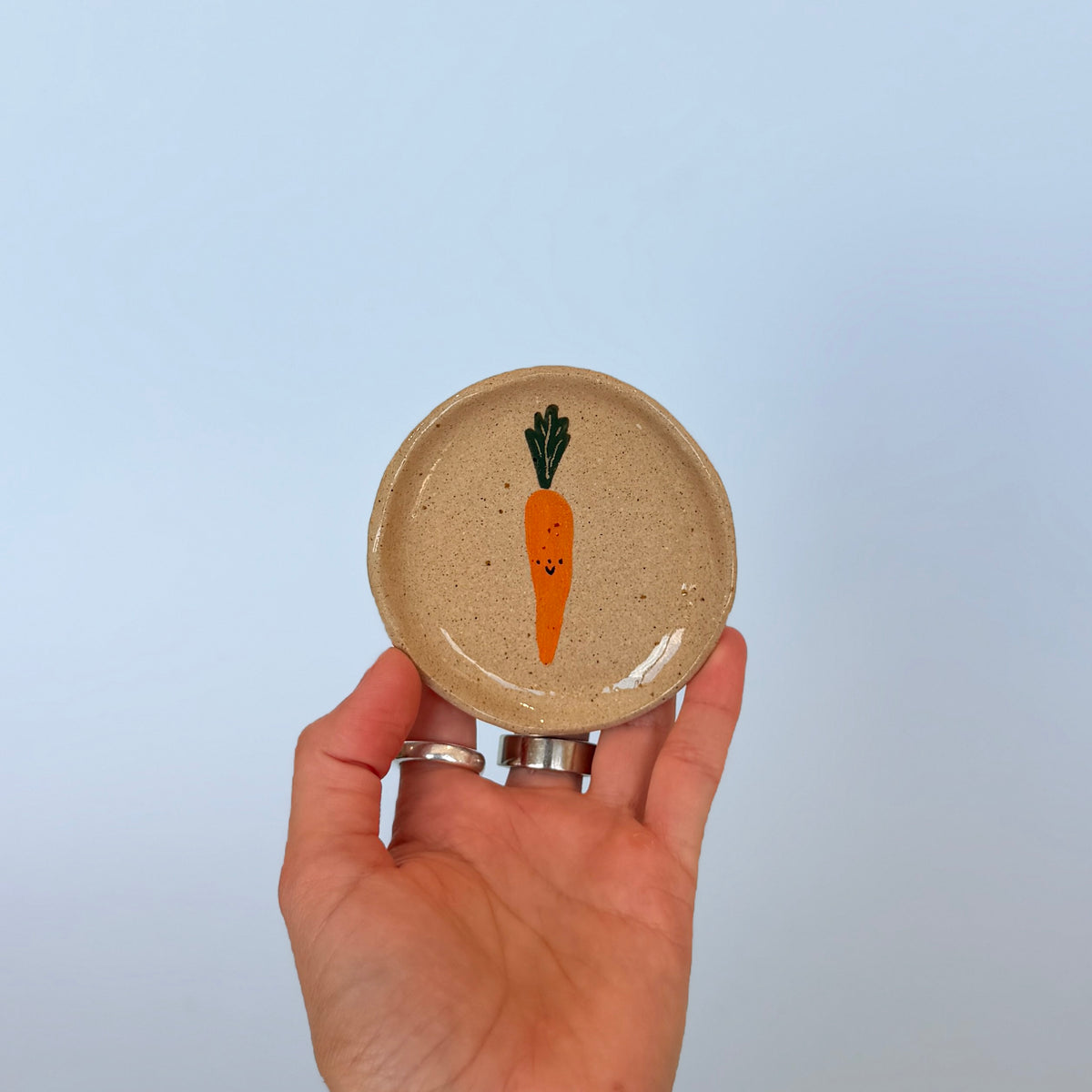 Speckle Carrot Trinket Dish (SECONDS)