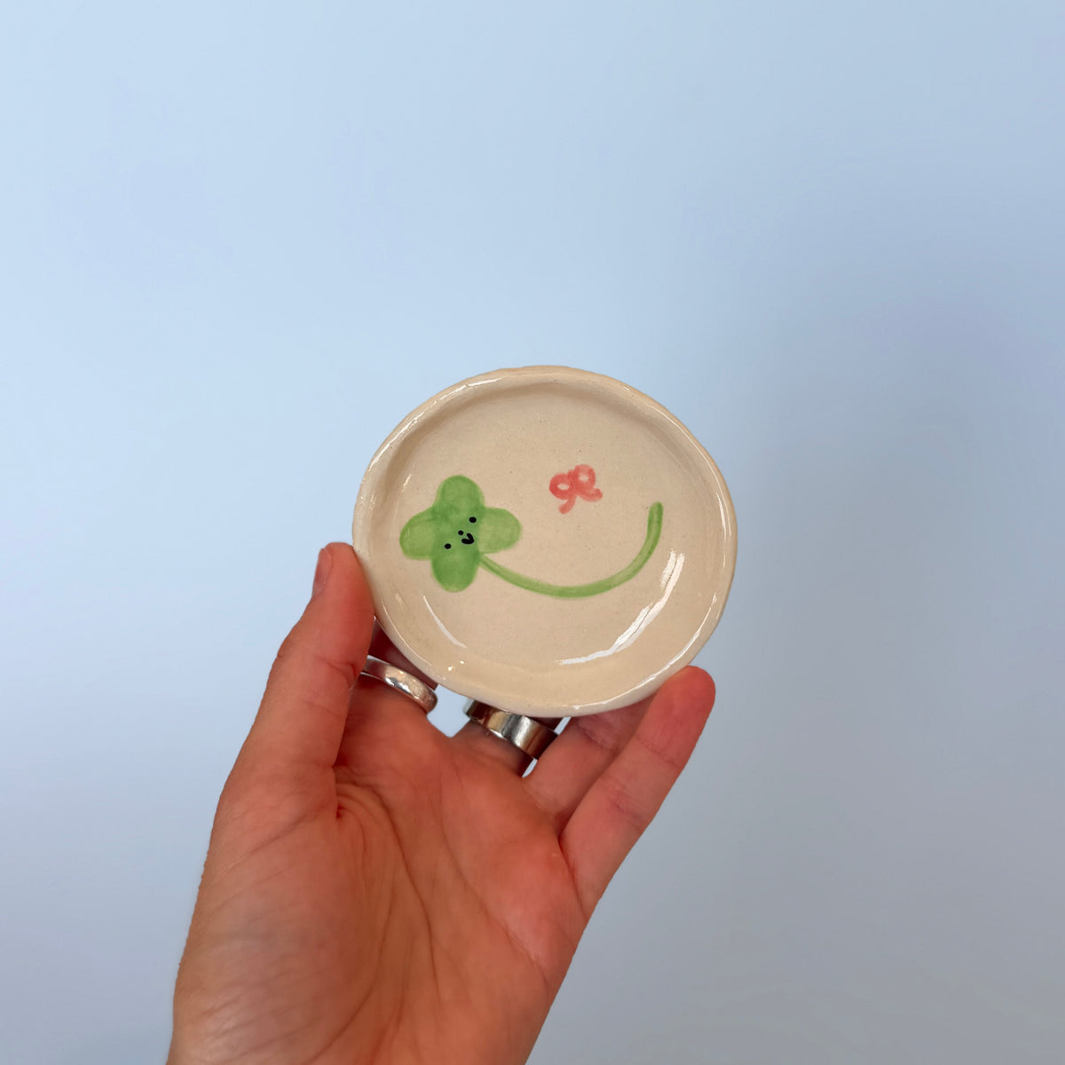 Clover and Bow Trinket Dish