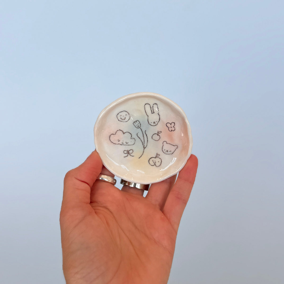 Bubblegum Scribble Trinket Dish 2
