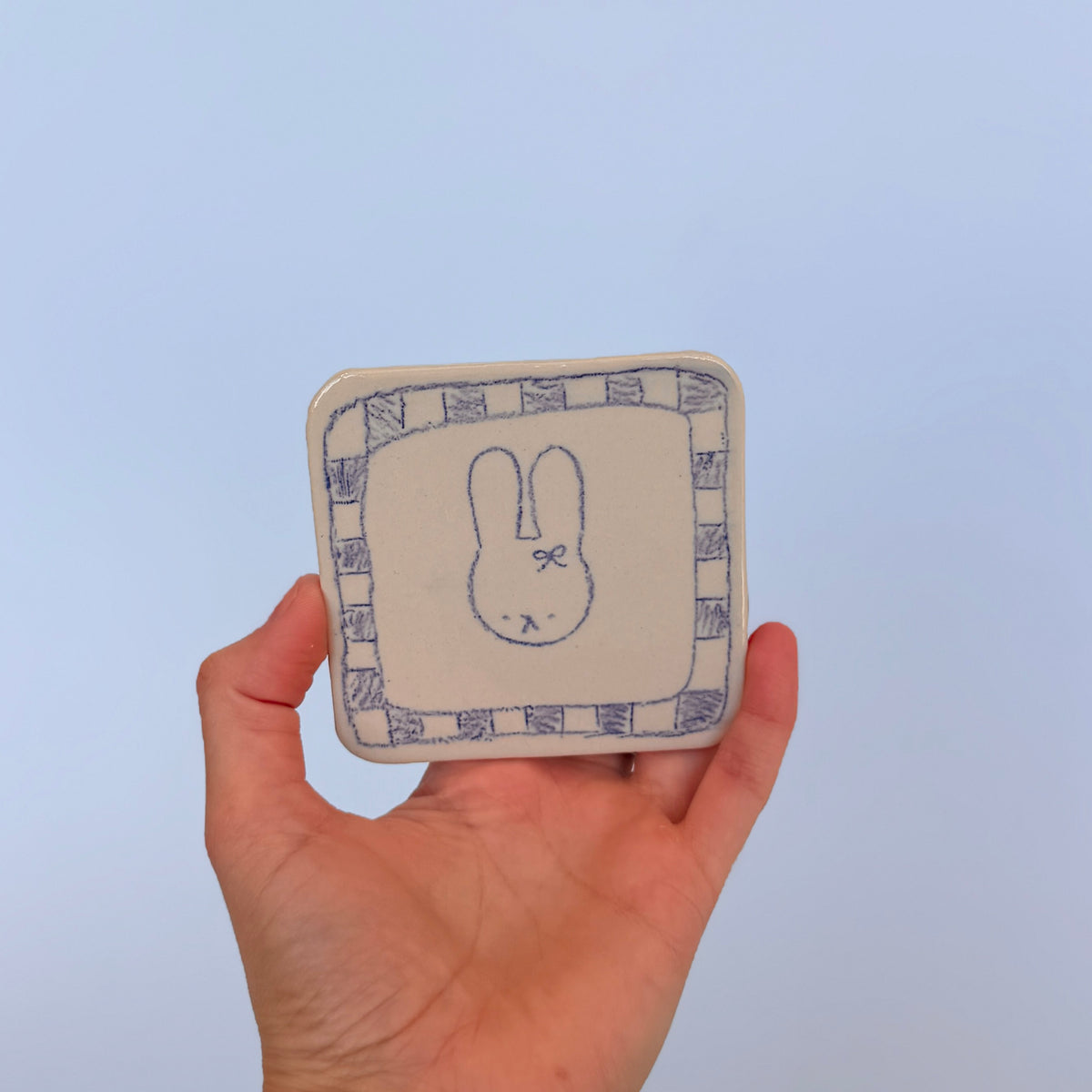 Checkerboard Scribble Coasters