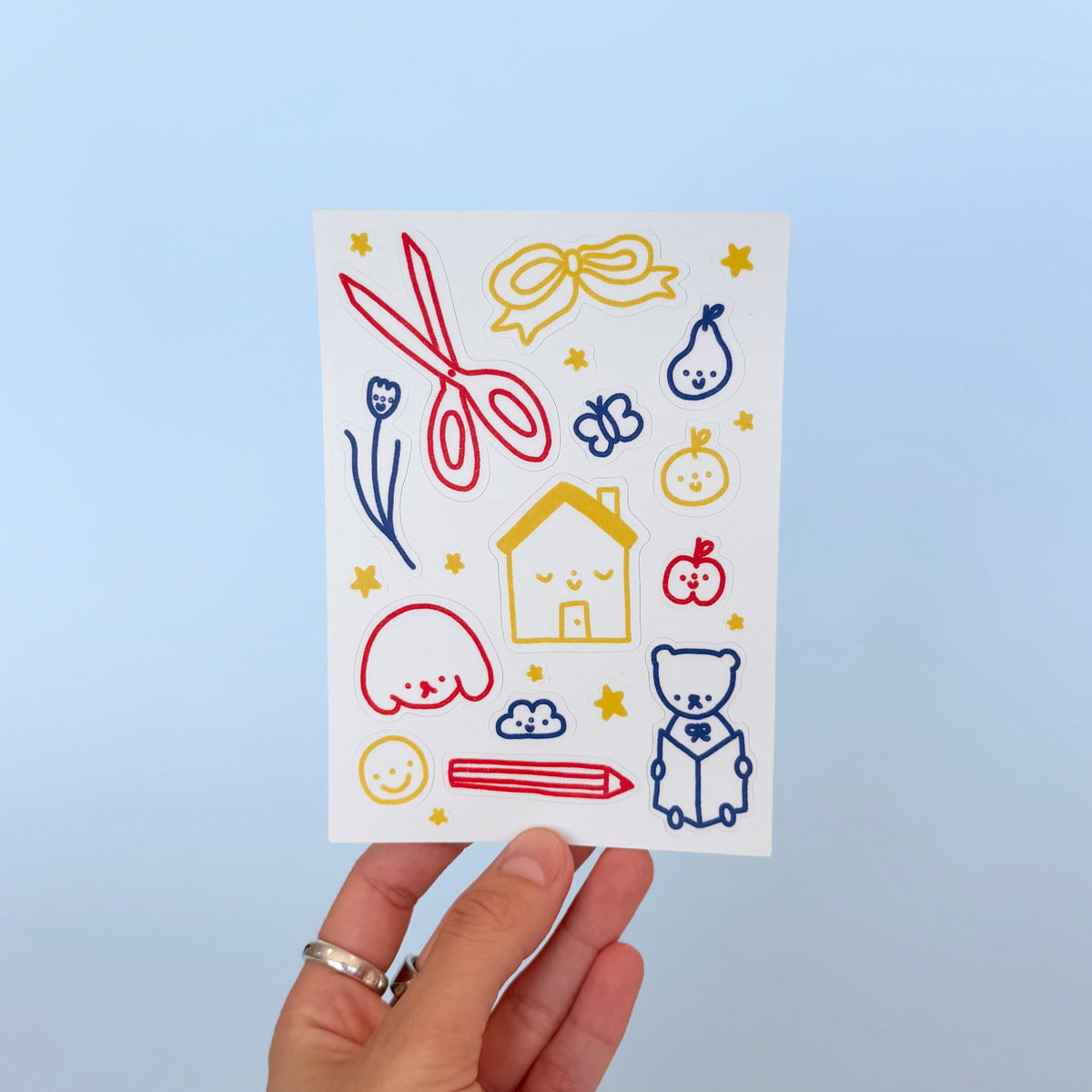 Primary Colour Sticker Sheet