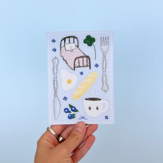 Vintage Cottage Sticker Sheet