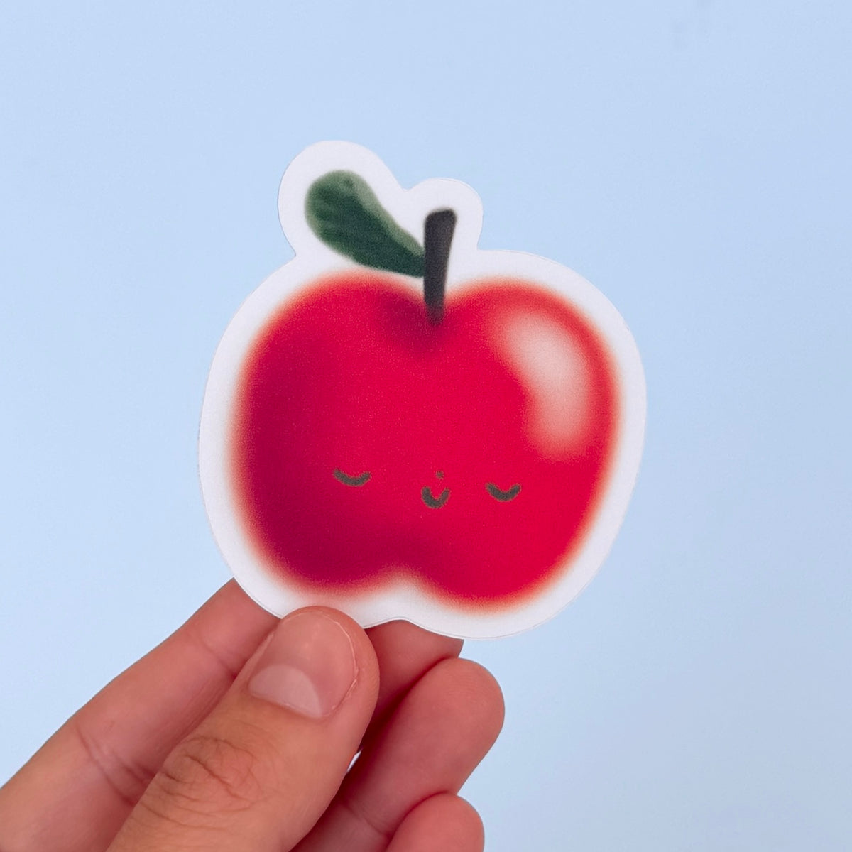 Airbrush Apple Sticker