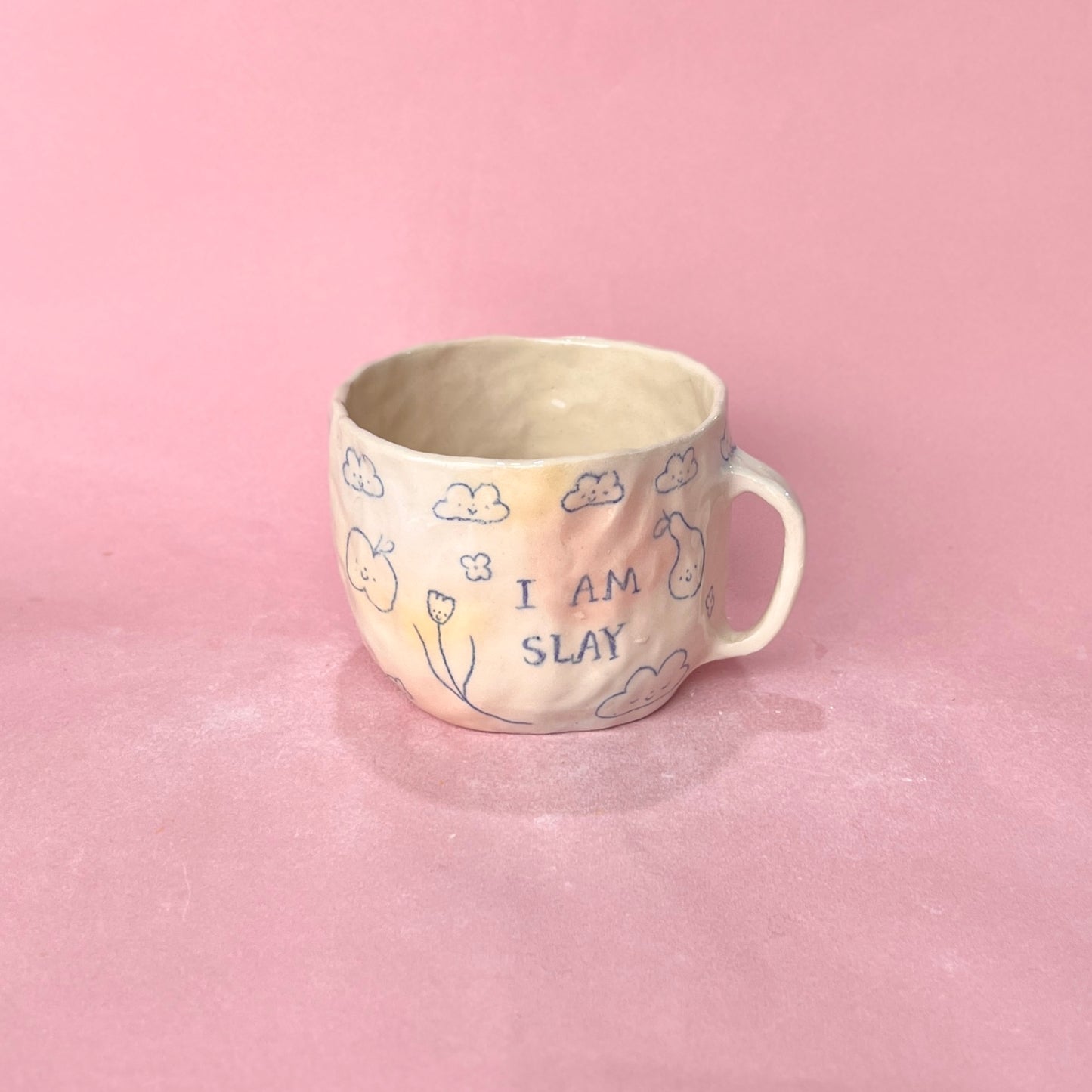 "I Am Slay" Bubblegum Scribble Mug