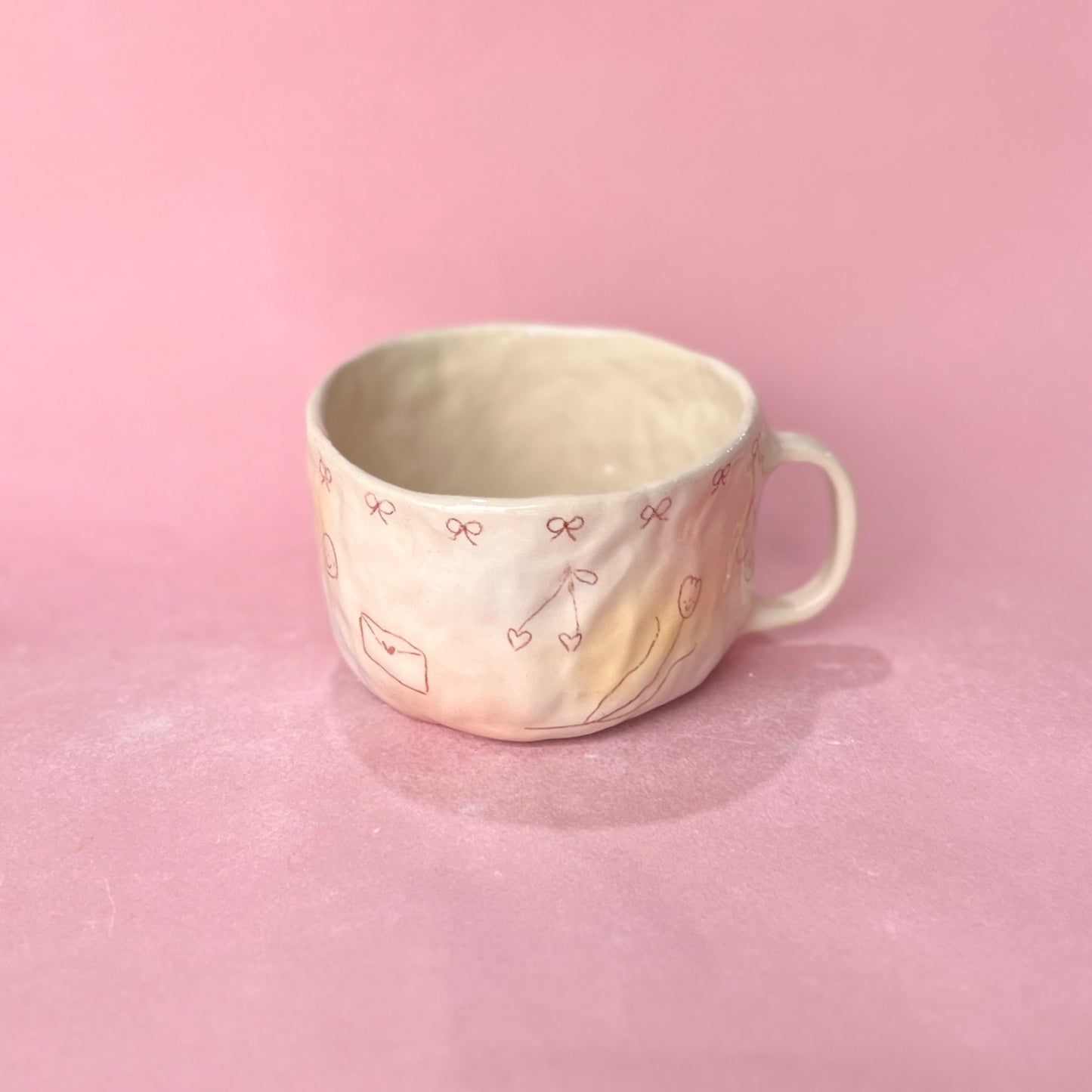 "I Am Gentle" Bubblegum Scribble Mug