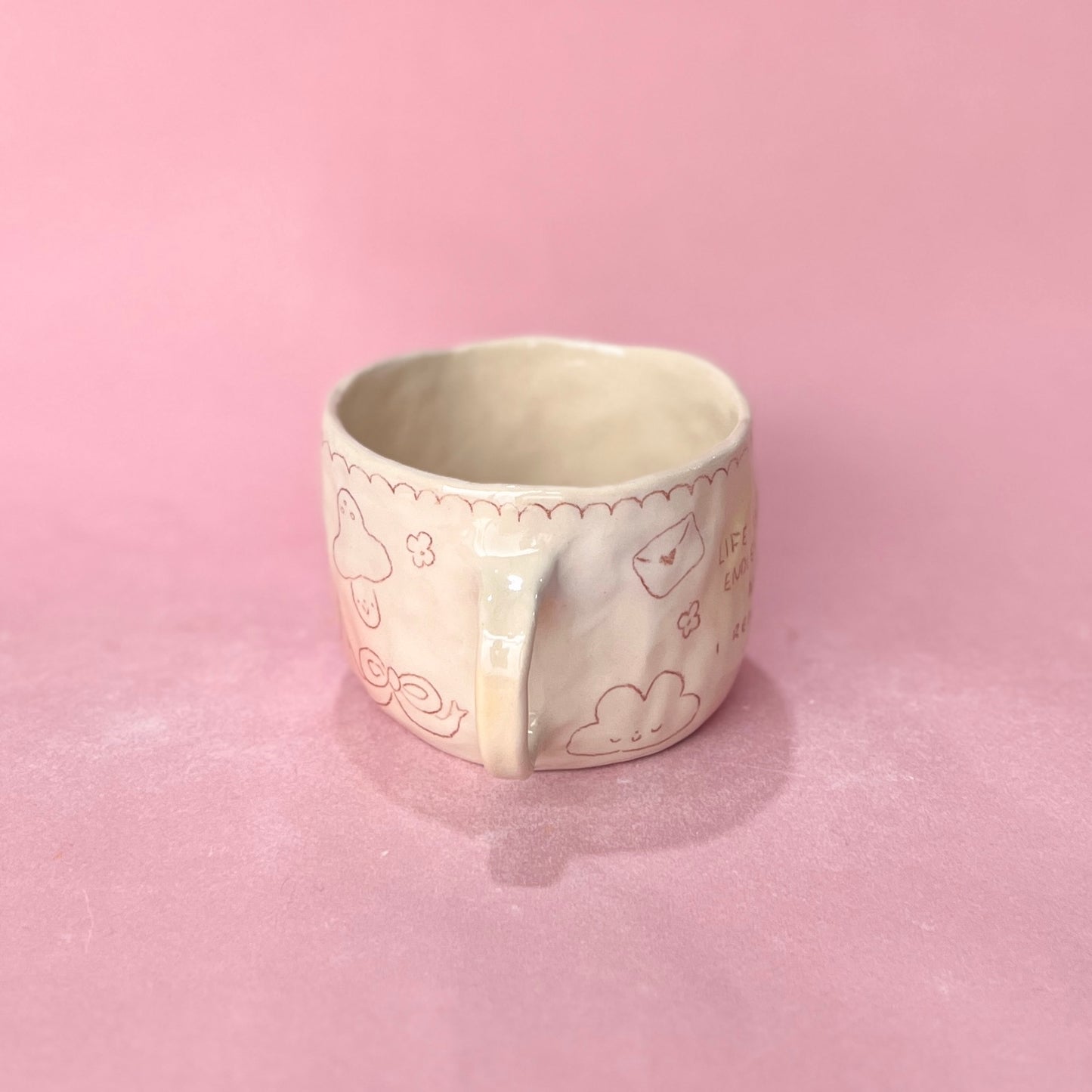 "Yet I Remain Gentle" Bubblegum Scribble Mug