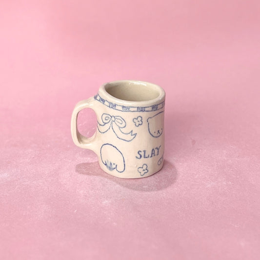 "Slay" Scribble Espresso Mug