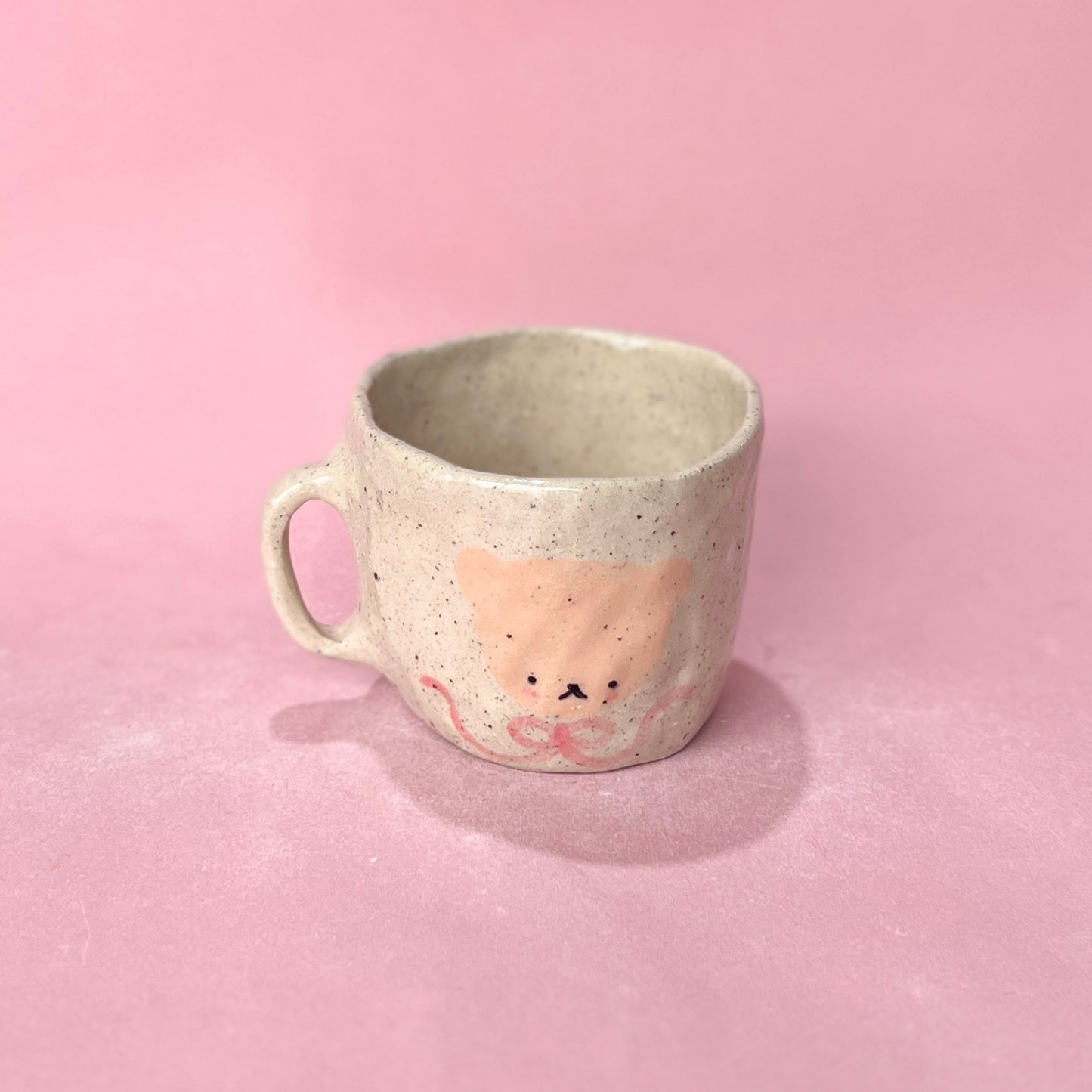 Bear and Bow Speckle Mug