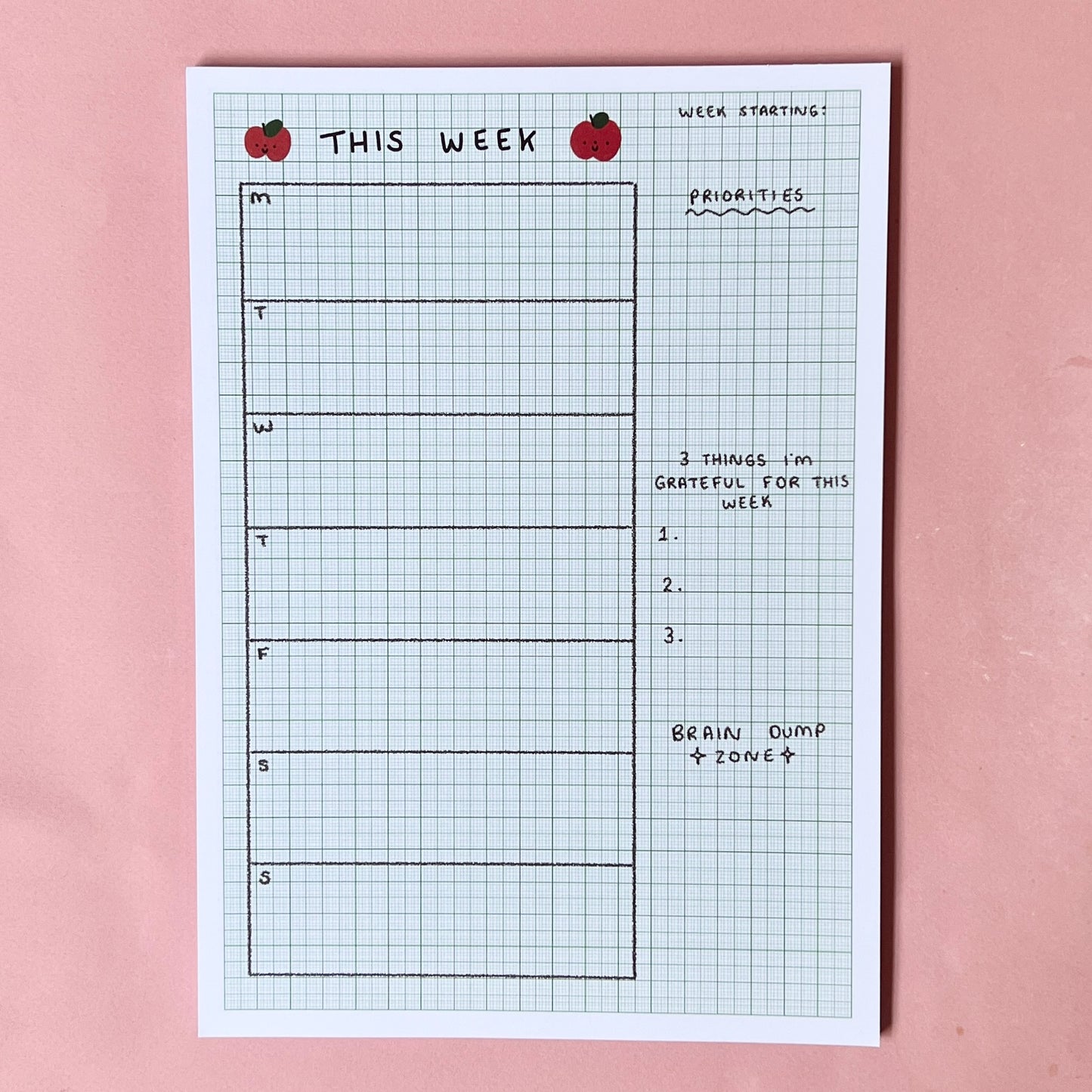 Apple A4 Weekly Planner