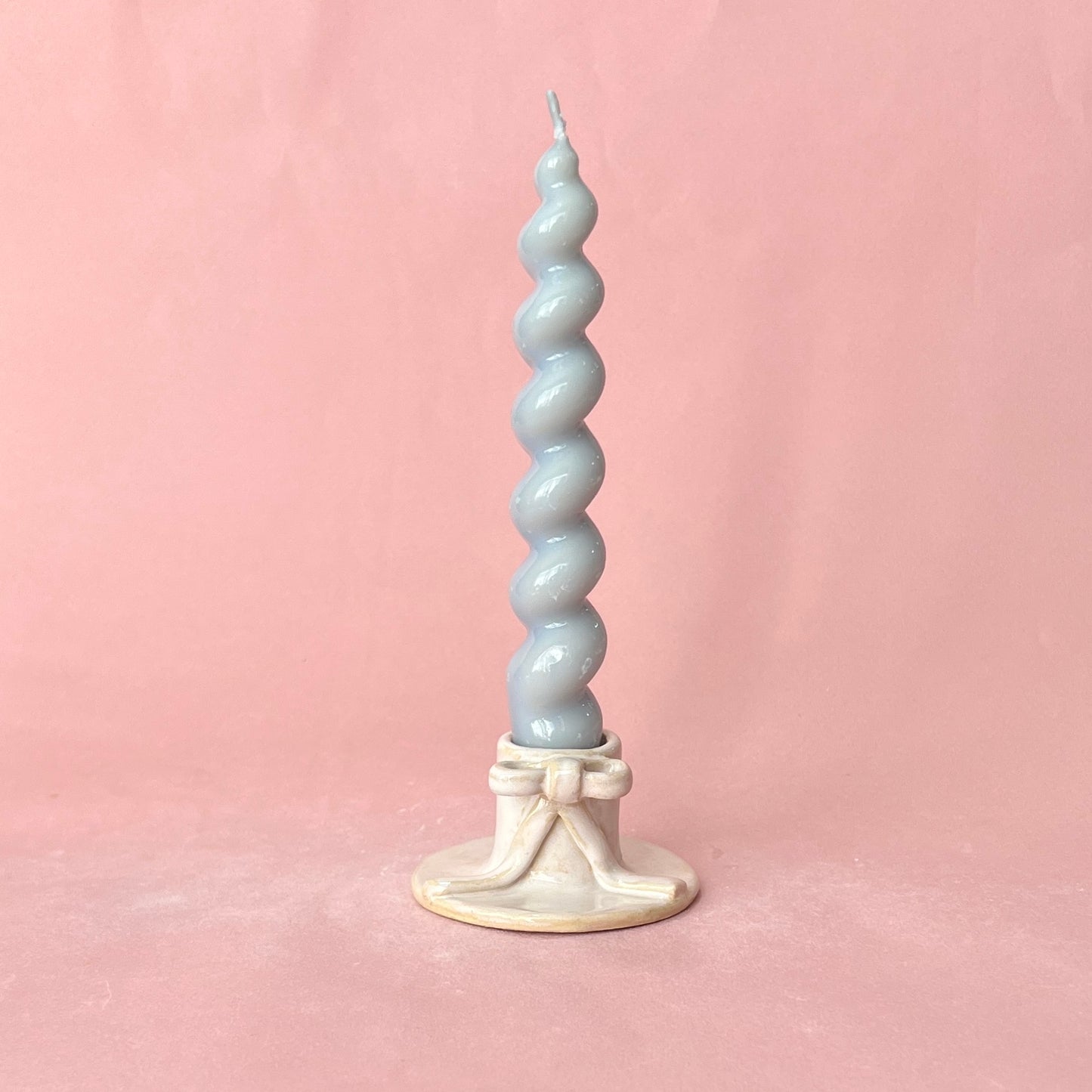 Baby Pink Candlestick Holder