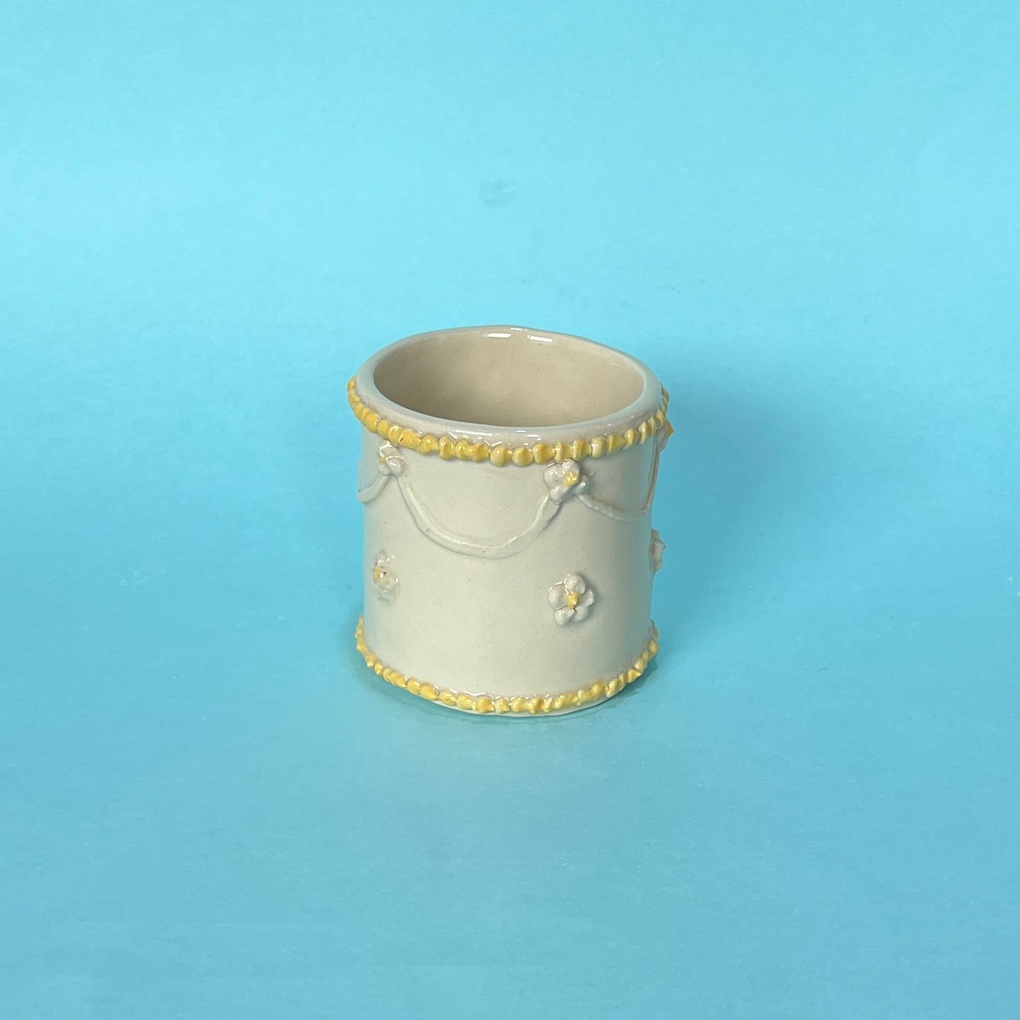 Yellow Daisies Royal Icing Mug