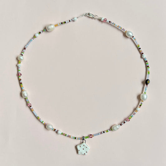 Brown Spotty Star Necklace