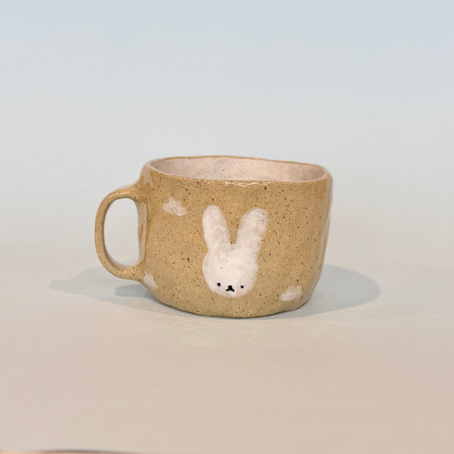 Speckled Bunny and Cloud Mug