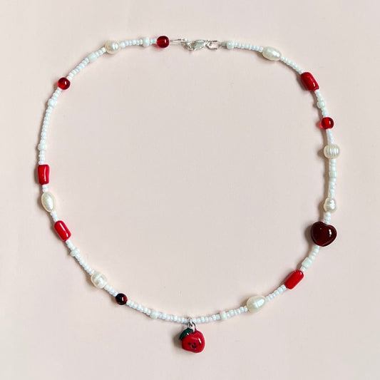 Red Gala Apple Necklace