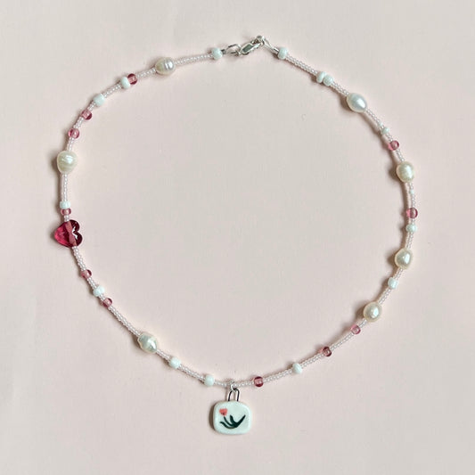 Tulip Tile Necklace