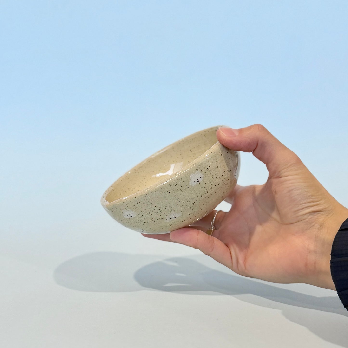 Speckled Tiny Cloud Matcha Bowl