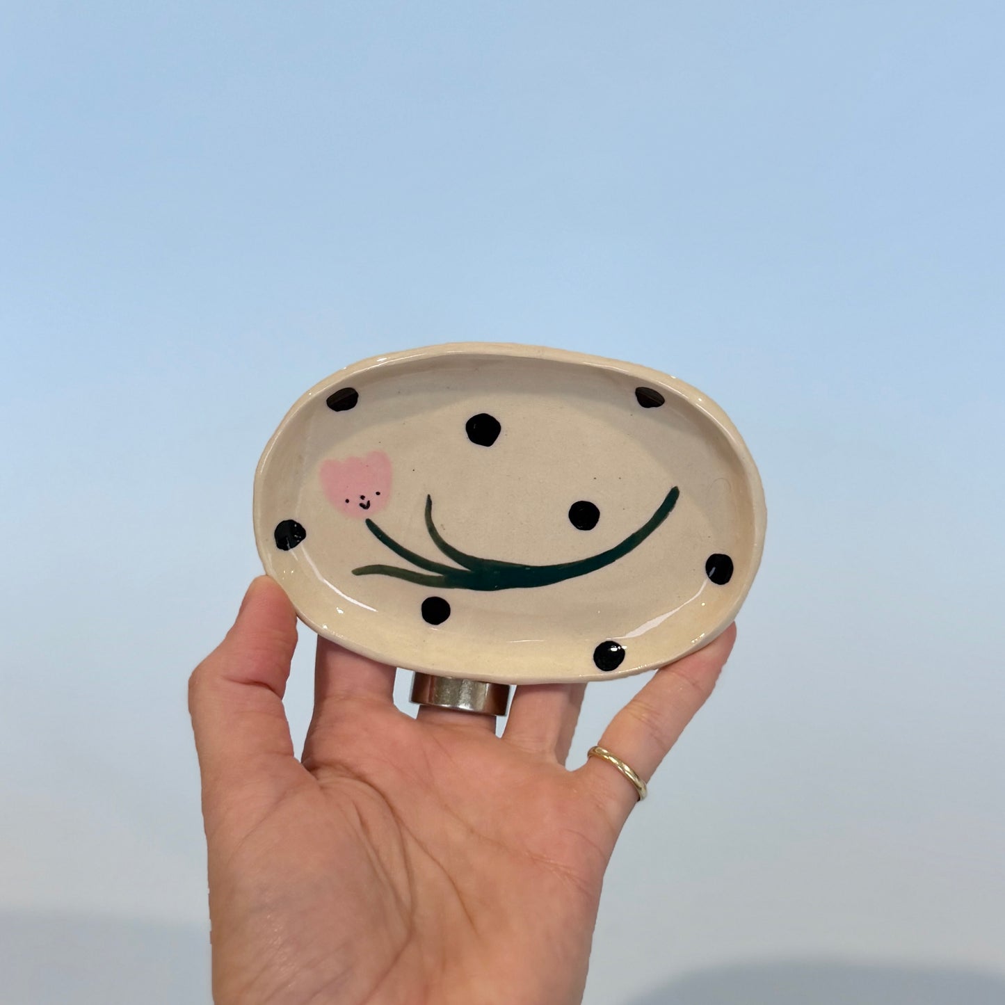 Tulip Spotty Trinket Dish