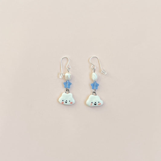 Cloudy Star Earrings