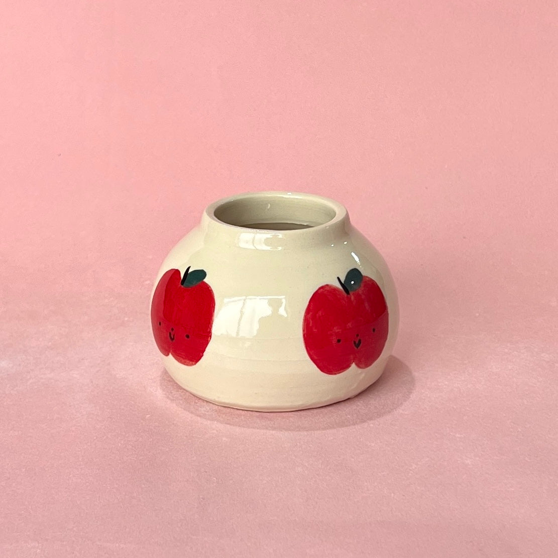 Apple Round Vase