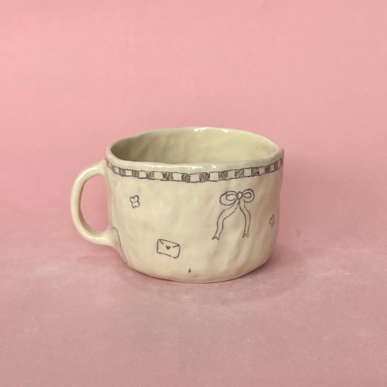 Black Checkerboard Mug