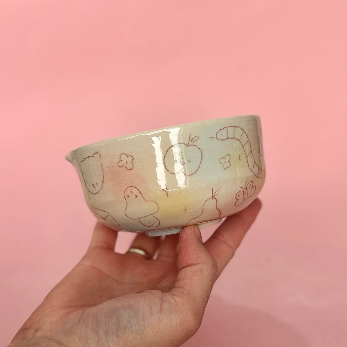 Bubblegum Scribble Matcha Bowl