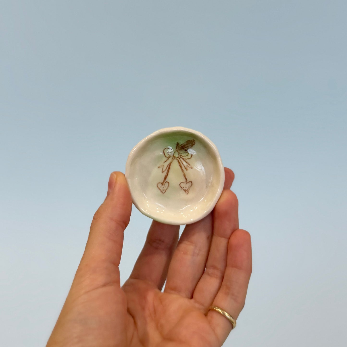Cherry Ribbon Trinket Dish [Sample]