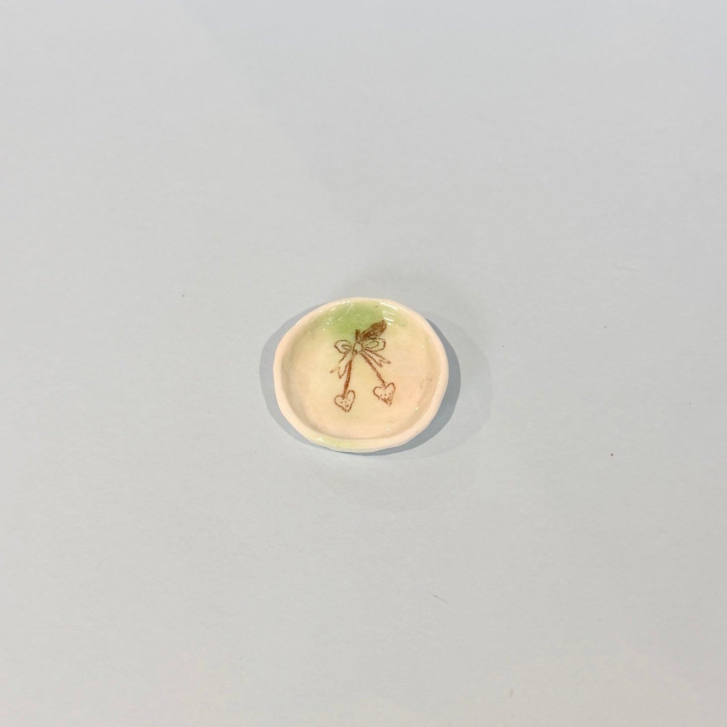 Cherry Ribbon Trinket Dish [Sample]