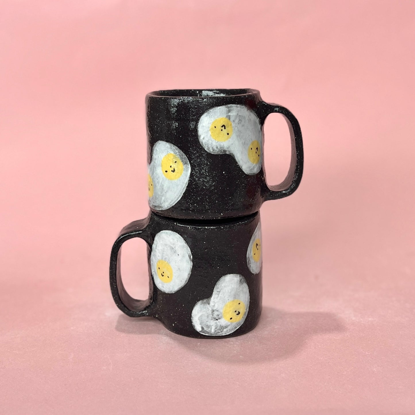 Dark Speckle Egg Mugs