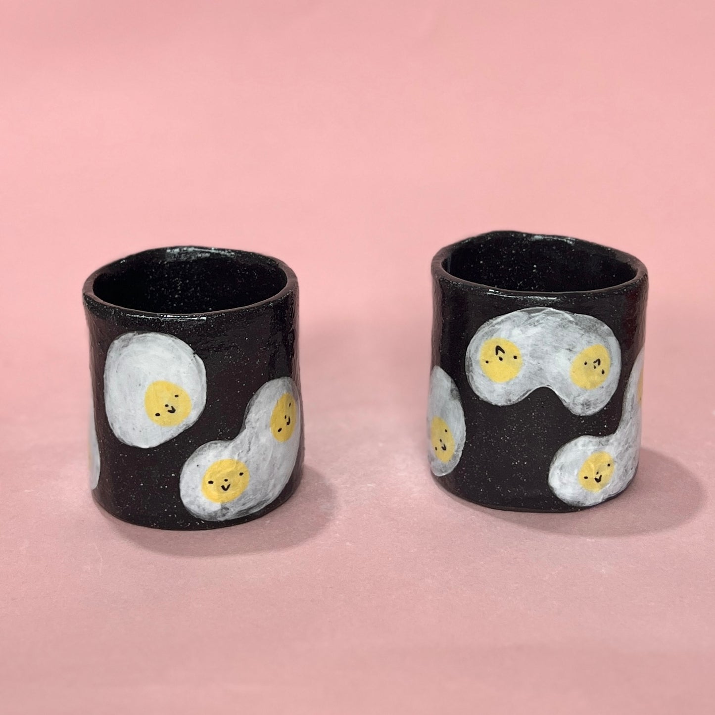 Dark Speckle Egg Mugs