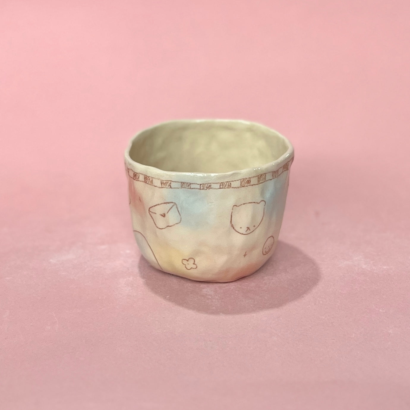 Checkerboard Bubblegum Pinch Mug 2