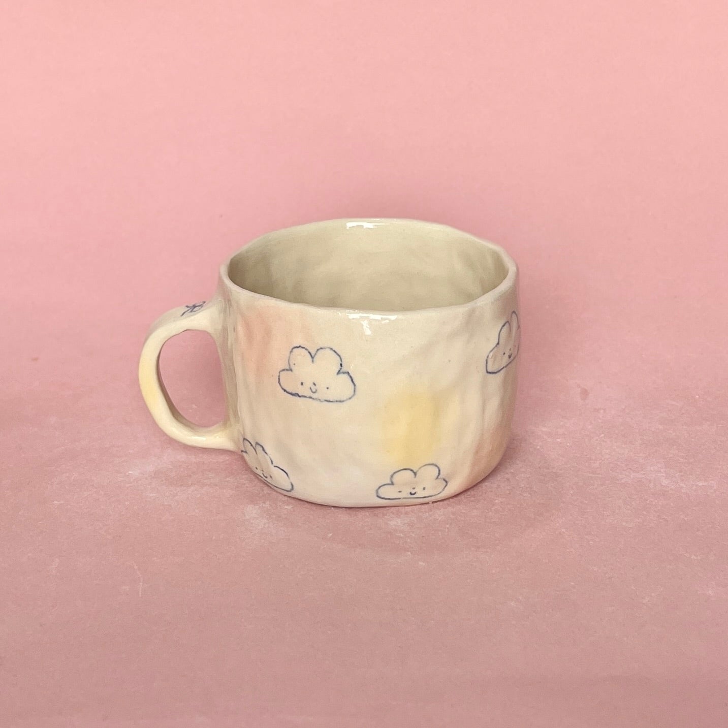 Bubblegum Simple Clouds Mug