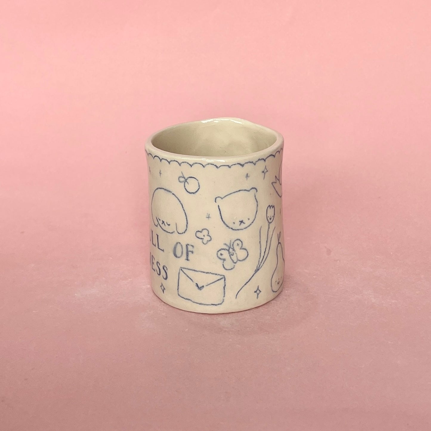 "I am full of softness" Medium Scribble Mug