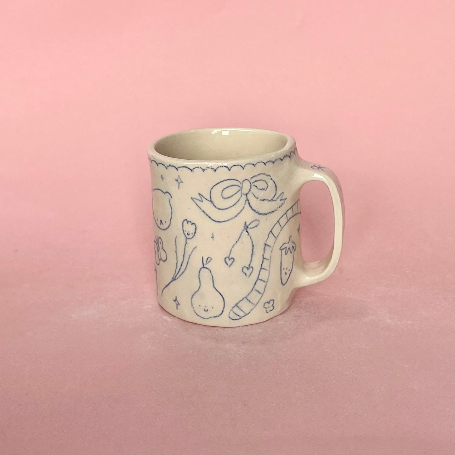 "I am full of softness" Medium Scribble Mug