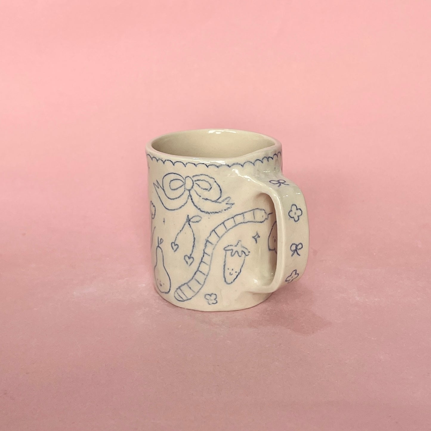 "I am full of softness" Medium Scribble Mug